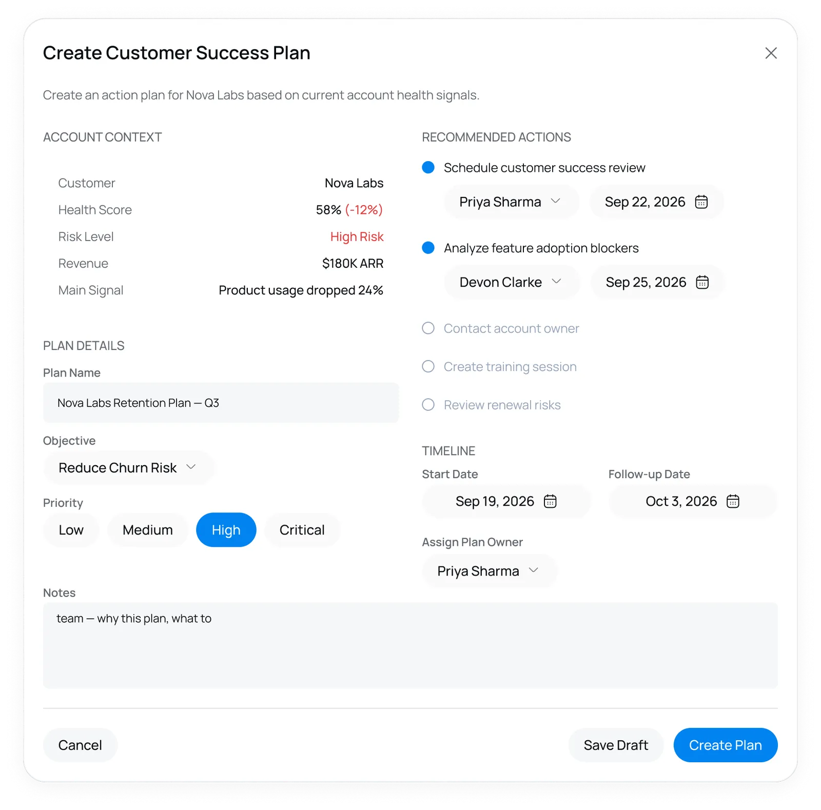 Create plan overlay on desktop